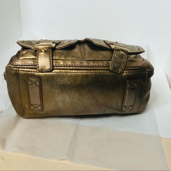 Michael Michael Kors sunburst gold/brass satchel - Picture 6 of 11